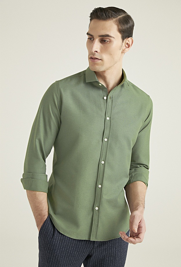Twn Slim Fit Haki Oxford Gömlek 6EF02ORT00288