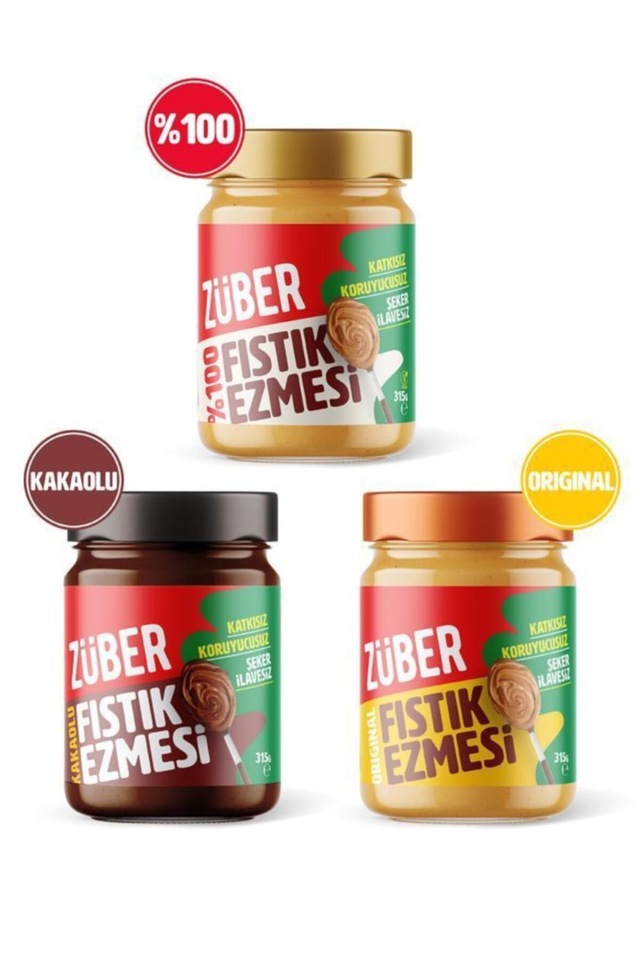 Züber Fıstık Ezmesi 3 x  315 G