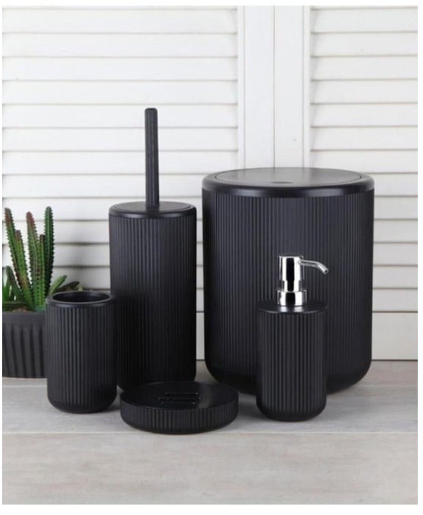 Perotti Marlon Dante 5 Parça Banyo Set Siyah