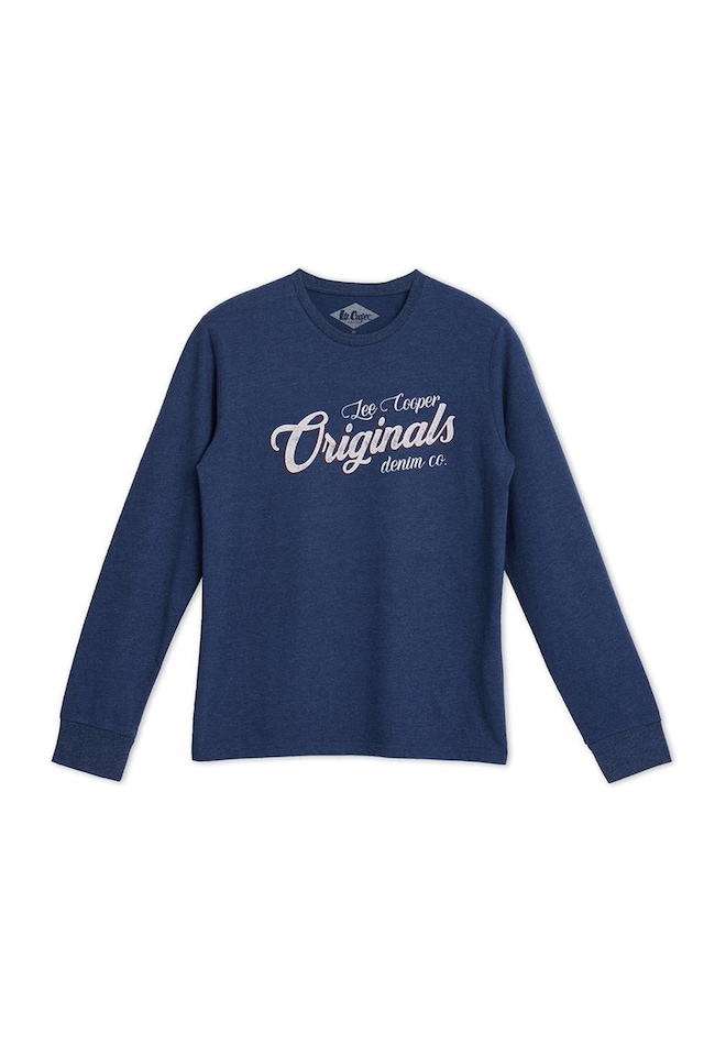 Lee Cooper John Erkek O Yaka U.kol T-shırt Lacivert-16484-lacivert