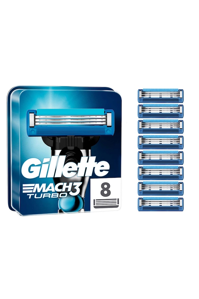 Gillette Mach3 Turbo 8'li Yedek Tıraş Bıçağı 