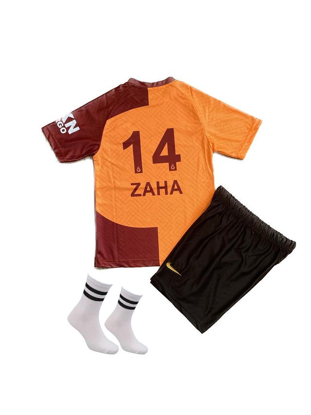 Galatasaray Sarı-kırmızı Zaha Çocuk Forması 23/24 Sezon 3'lü Set