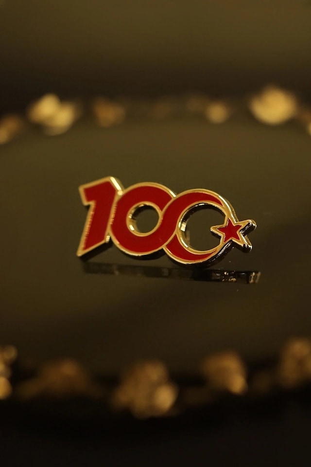 Herşey Nota 100. Yıl Yüzüncü Yıl Rozeti Metal Yaka Rozeti 1 Adet