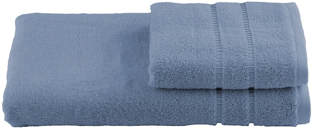 Özdilek 408065 Natural 2'li Havlu Set 50 x 70 CM ve 70 x 140 CM Indigo