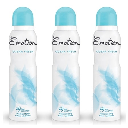 Emotion Ocean Fresh Kadın Sprey Deodorant 150 ML x 3