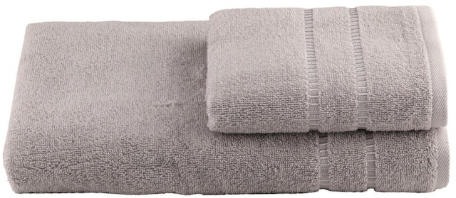 Özdilek 400187 Natural 2'li Havlu Set 50 x 70 CM 70 x 140 CM Gri