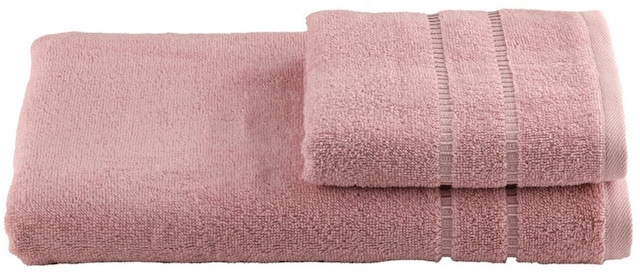 Özdilek 400188 Natural 2'li Havlu Set 50 x 70 CM 70 x 140 CM Pembe