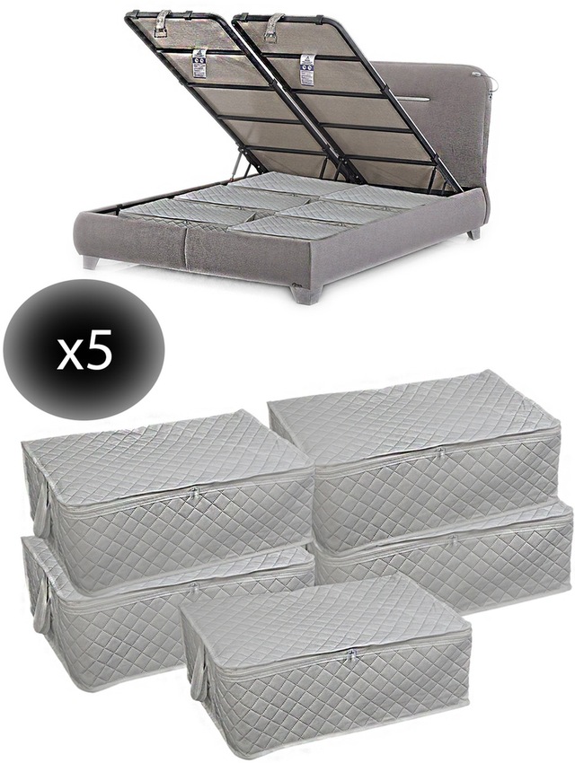 5 Adet Bazaaltı Hurç 60x40x22 - Büyük Boy Baza Hurcu - Beyaz