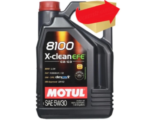Motul 8100 X-Clean Efe 5W-30 Motor Yağı 4 L