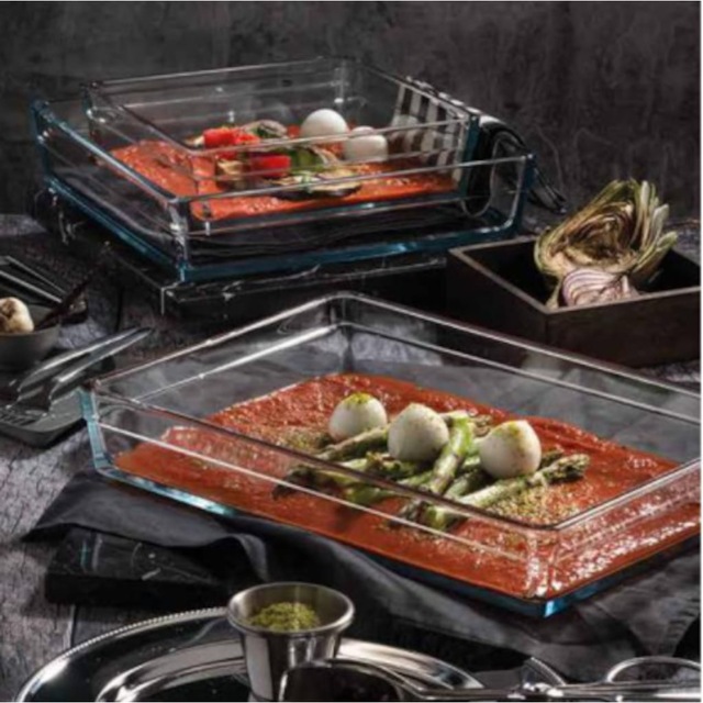 Paşabahçe 59334 Dikdörtgen Büyük Borcam Premium Serisi