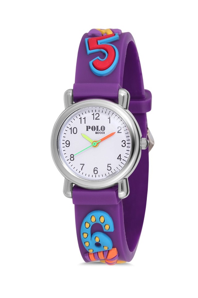 POLO Rucci Silikon Kordonlu Çocuk Kol Saati - Mor