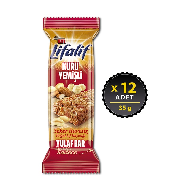 Eti Lifalif Kuru Yemişli Yulaf Bar 12 x 35 G
