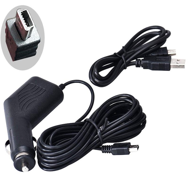 Araç Kamera Çakmaklık Şarjı Ve Usb Kablo 12-24V 3.5 Metre