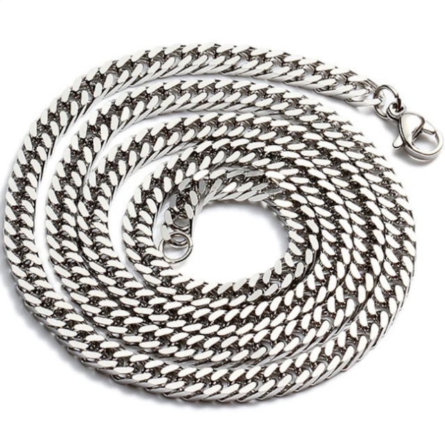 Chavin Gri 60 Cm. 10 Mm. Gürmet Erkek Çelik Zincir Dm93 (478254997)