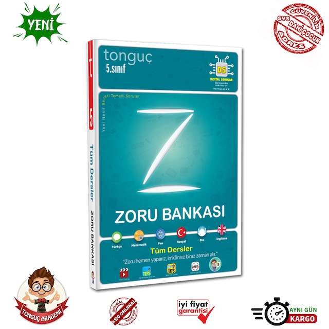 Tonguç Akademi 5. Sınıf Zoru Bankası Tüm Dersler