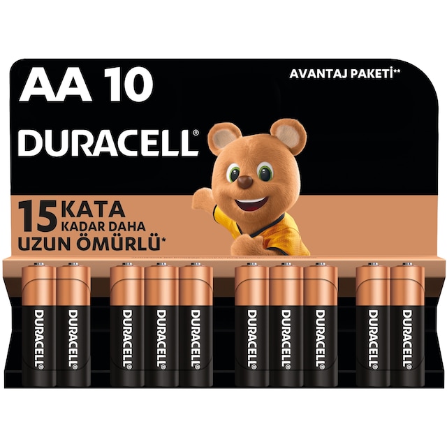 Duracell LR6/MN1500 Blister AA Kalem Pil 10'lu