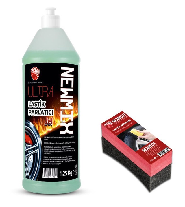 Newmix Jel Lastik Parlatıcı 1.25Kg Uygulama Süngeri