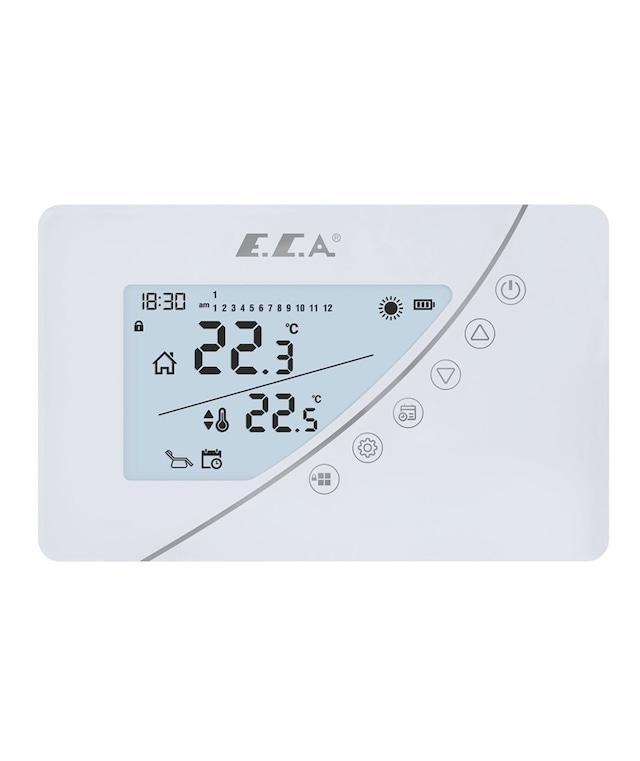 E.C.A. Poly Touch 400W Kablosuz Oda Termostatı Beyaz