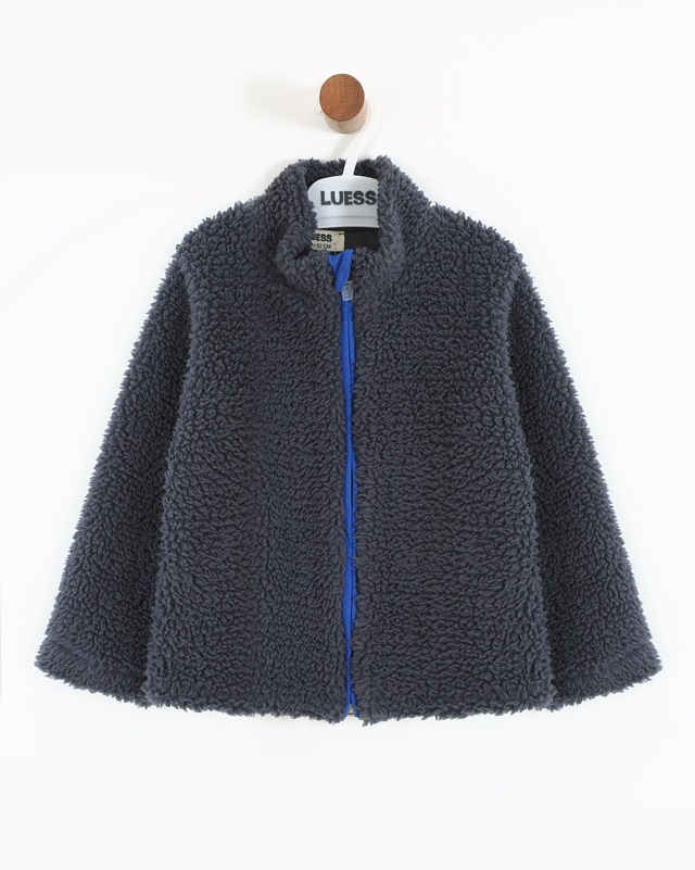Luess Peluş Astarlı Unisex Çocuk Mont Lacivert