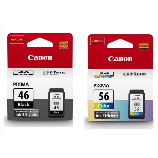 Canon Pg 46 / Cl 56 Pixma E404/E414/E464/E484 Siyah Renkli Kartuş