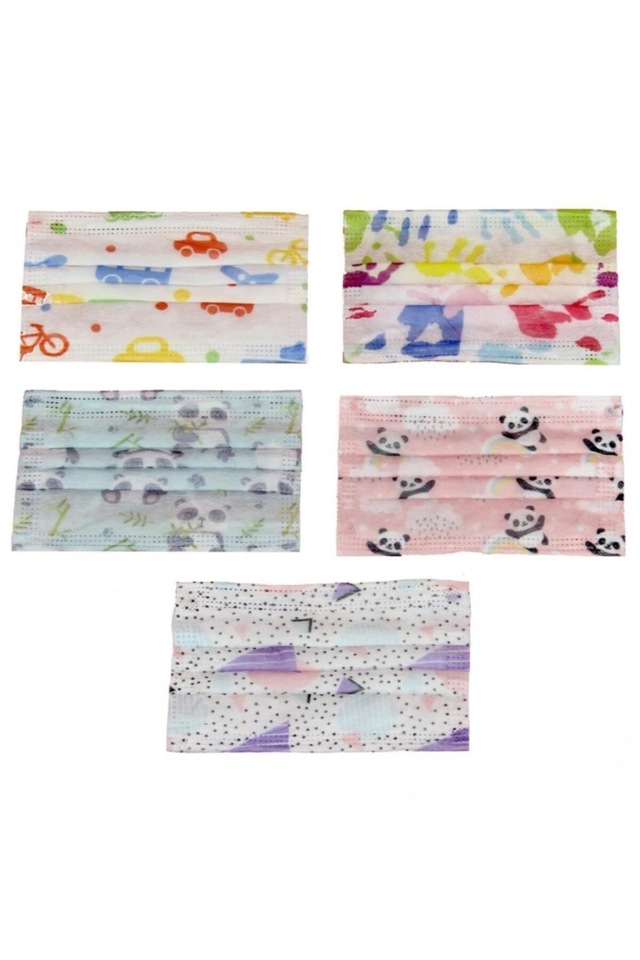 ÇOCUK MASKESİ DESENLİ 10'LU