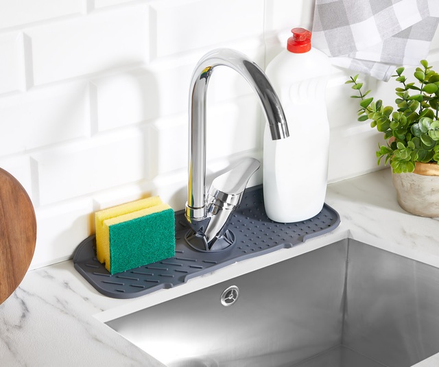 Home Craft Silikon Musluk & Lavabo Matı - Gri