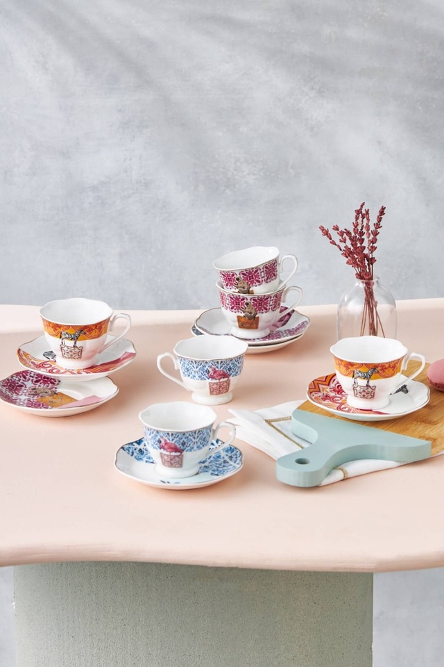 Karaca Madagaskar 6 Kişilik Kahve Fincan Takımı 80 Ml