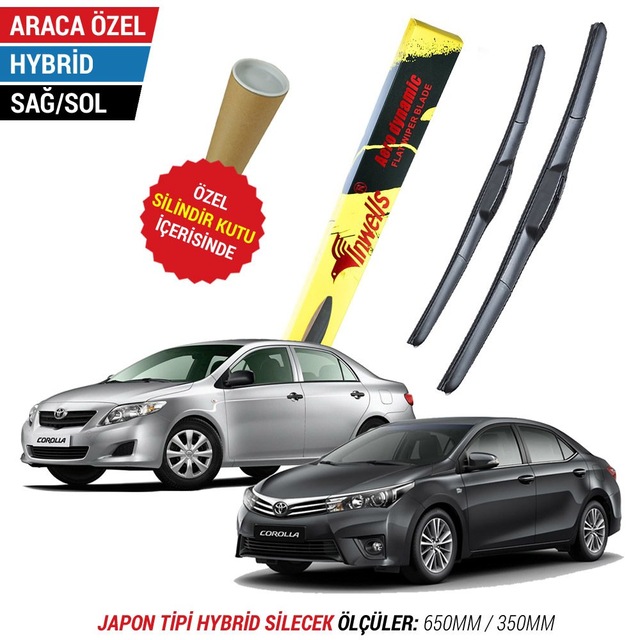 Toyota Corolla Silecek Takımı 2007-2018 İnwells Hybrid