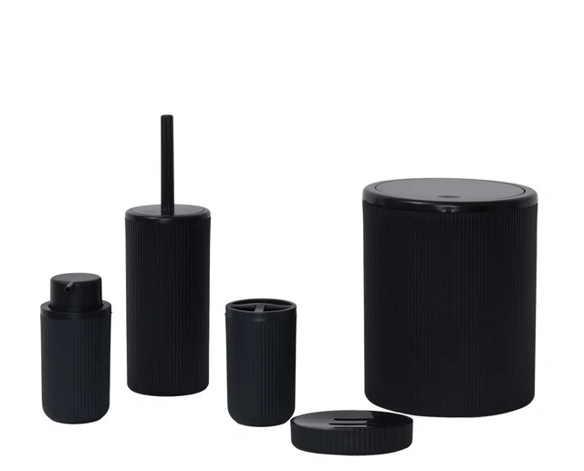 Karaca Home Marcello 5 Parça Banyo Aksesuar Seti Siyah