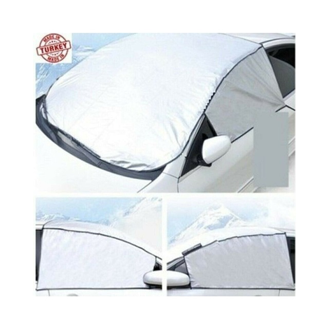 Araç Buzlanma Önleyici Cam Üstü Kar Örtüsü Ön ve Yan Cam  Branda