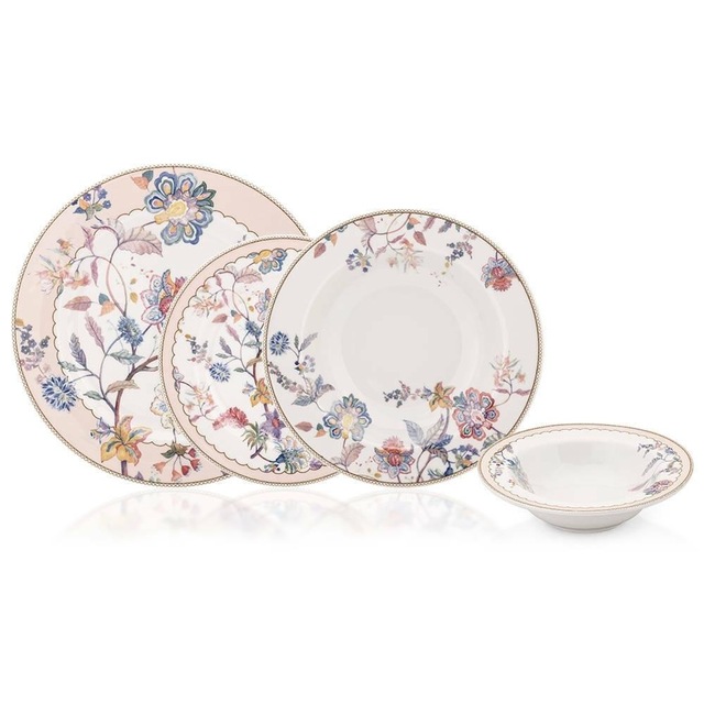 Bernardo Cordy Yemek Takımı 24 Parça Pembe PRS-27