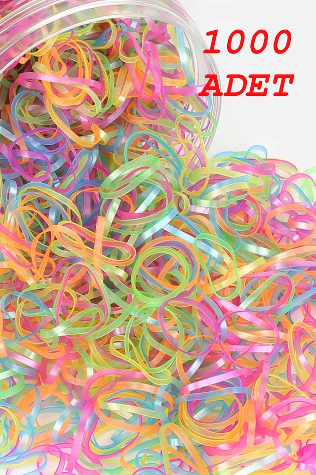 1000 Adet Kız Çocuk - Kadın Perma Lastik Toka