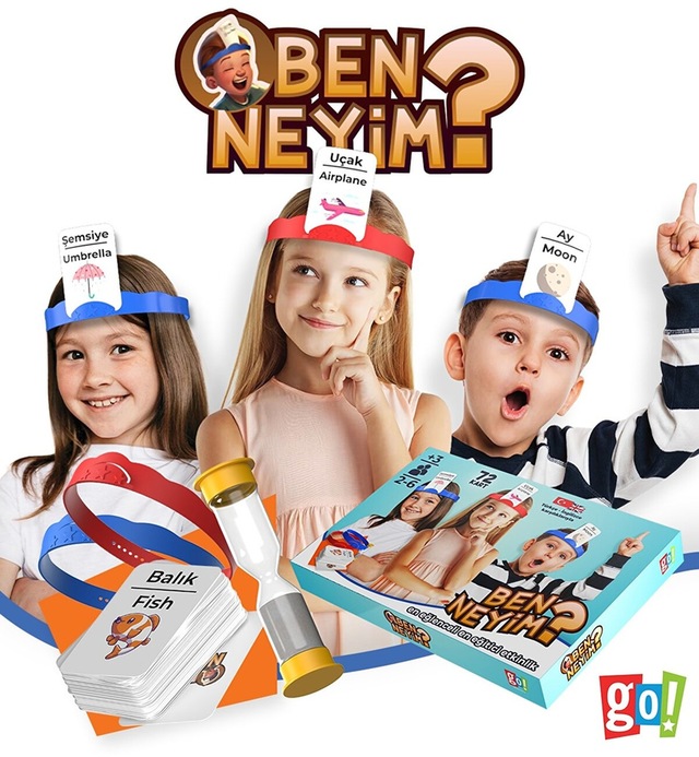 Ben Neyim? Eğlenceli Kutu Oyunu Türkçe-İngilizce Aile Çocuk Eğitimi