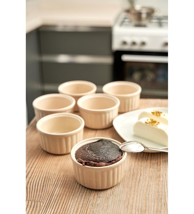 Finehome Moi 6'lı Seramik Sufle Kabı