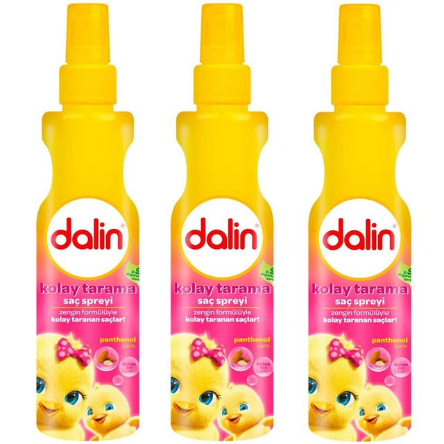 Dalin Badem Özlü Kolay Tarama Saç Spreyi 200 ML 3  Adet