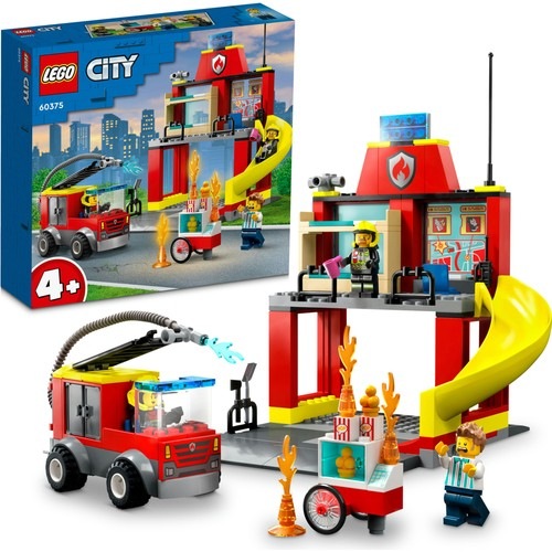 LEGO City 60375 İtfaiye Merkezi ve İtfaiye Kamyonu 153 Parça