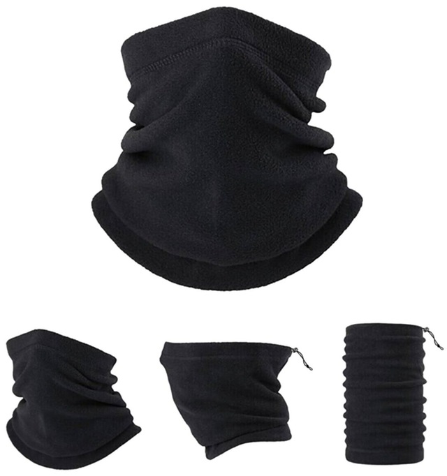 E-Taktik Extreme Fonksiyonel İpli Polar Boyunluk Bere - Siyah