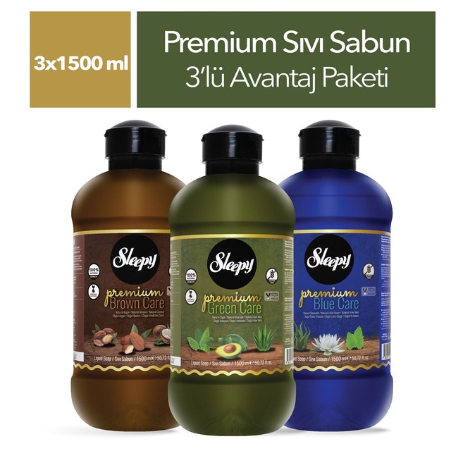 Sleepy Premium Serisi Sıvı Sabun 3x1500 ML