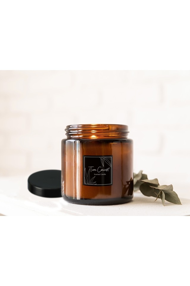 Tiem Concept Dekoratif Özel Tasarım Amber Kokulu Kavanoz Mum