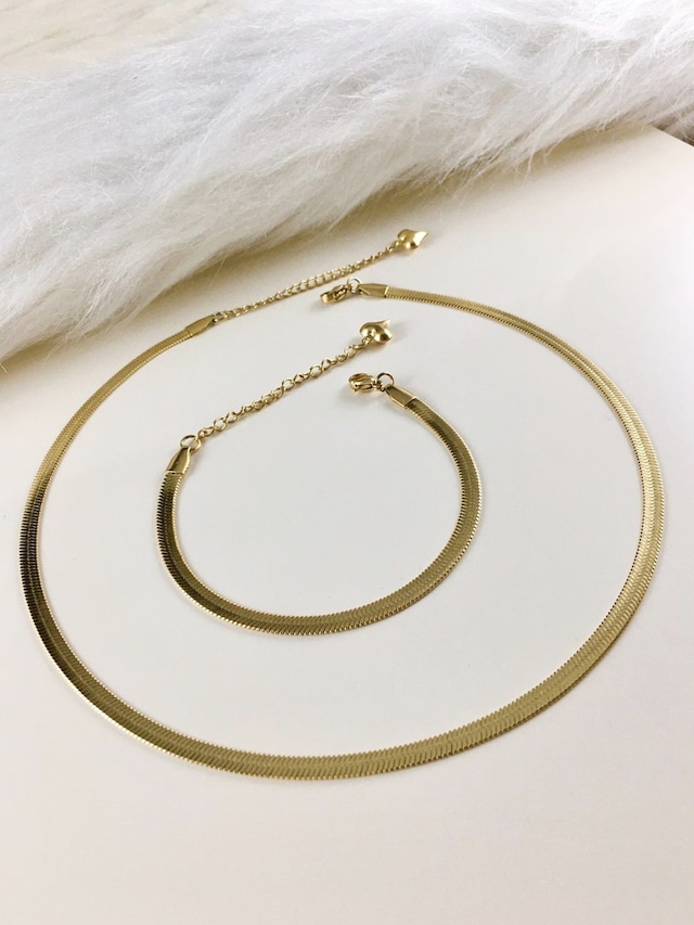 Kadın Çelik Kolye Bileklik İtalyan Model Byçbk-4001