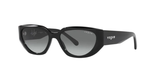 Vogue 5438-S W44/11 52 Hailey Kadın Siyah Geometrik Çerçeve Güneş Gözlüğü