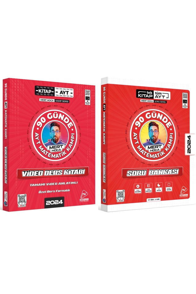 Mert Hoca 90 Günde Ayt Matematik Kampı Ders Kitabı-soru Seti