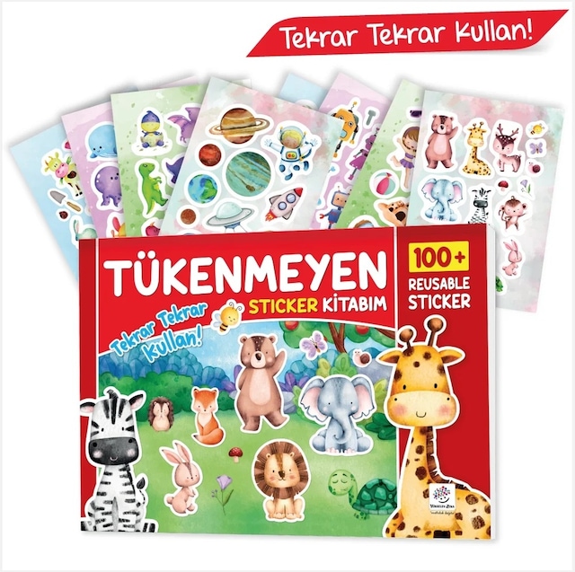 Yükselen Zeka Tükenmeyen Stickers Kitabım