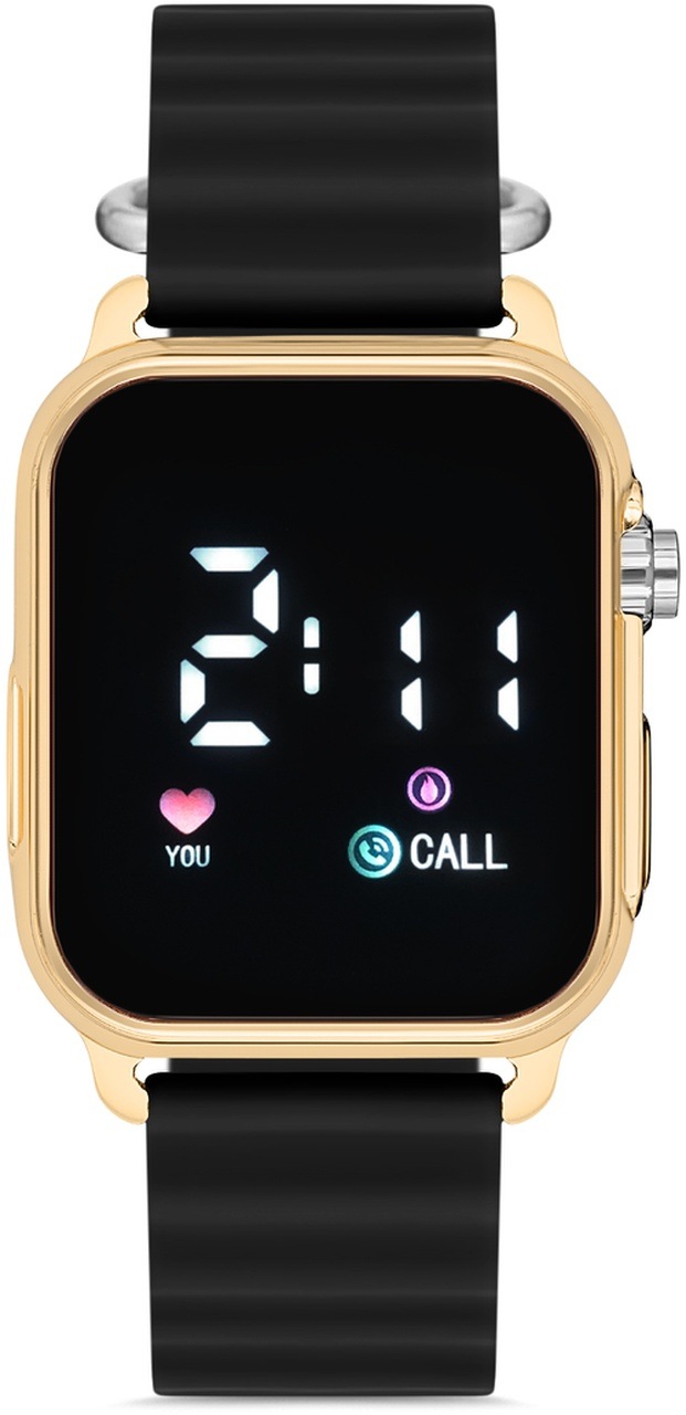 Aqua Di Polo 1987 Unisex Siyah Silikon Dijital Led Kol Saati Apwr033302