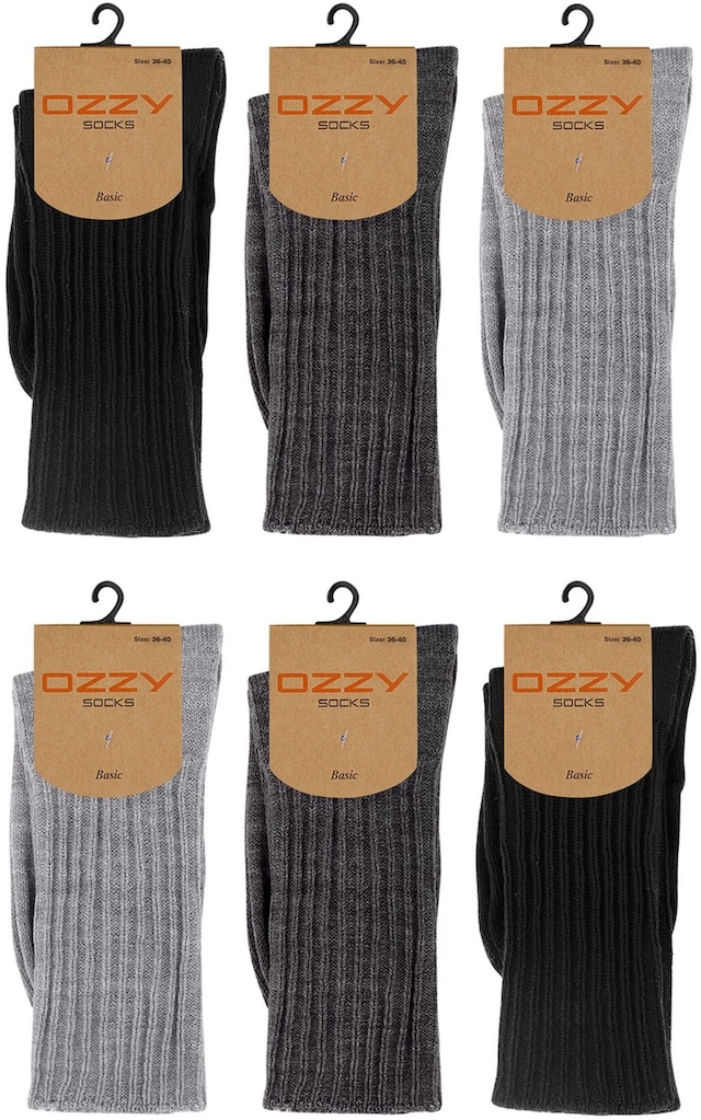 6'lı Kışlık Kadın Yünlü Uyku Çorabı Soft Touch