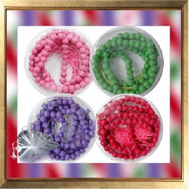 60 Adet Gül Kokulu Kutulu Tesbih Bebek Mevlüt Tespih