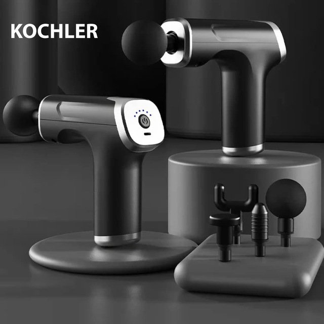Kochler 4 Başlıklı Masaj Tabancası Profesyonel Masaj Aleti