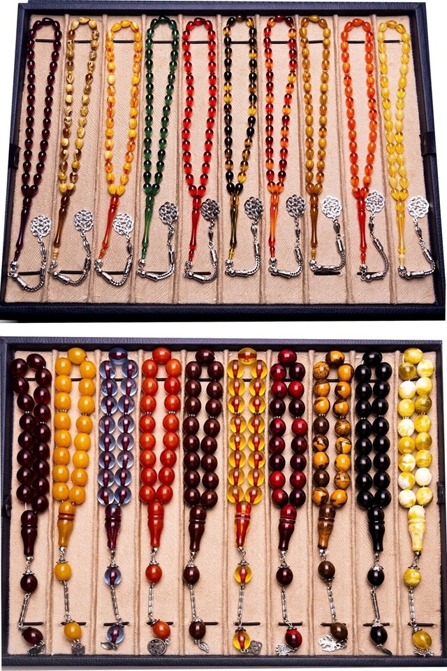 Ziqr Tesbih Toz Kehribar Tesbih Seti 30 Adet