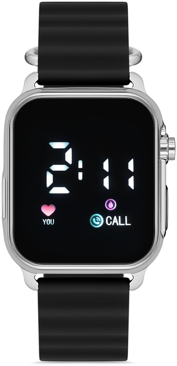 Aqua Di Polo 1987 Apwr033303 Unisex Siyah Silikon Dijital Led Kol Saati