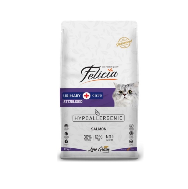 Felicia Sterilised Düşük Tahıllı Somonlu Kısırlaştırılmış Yetişkin Kedi Maması 12 KG